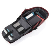 Bobby Hero Small, anti-diefstal rugzak, rood, zwart