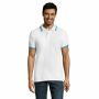 PASADENA MEN - PASADENA HEREN POLO 200 - XXL - White/Aqua