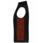 Ladies' Padded Hybrid Vest black/red melange S