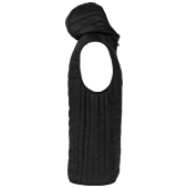 Bodywarmer met capuchon volwassene Black XS