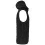 Bodywarmer met capuchon volwassene Black XS