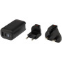 ADAPT 25W recycled plastic PD travel charger - Solid black