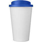 Americano® Eco 350 ml gerecyclede beker met spill-proof deksel - Middenblauw/Wit