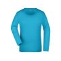 Ladies' Stretch Shirt Long-Sleeved turquoise M