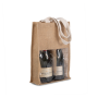Flessentas van jute Natural / Gold One Size