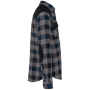 Geruit overshirt met zakken Storm Grey / Navy Checked / Black S