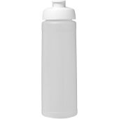 Baseline® Plus 750 ml sportfles met flipcapdeksel - Transparent/Wit