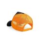 HALF MESH TRUCKER, BLACK/ORANGE, One size, BEECHFIELD