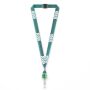 Polyester sublimatie lanyard met badge reel met metalen krimp Polyester sublimatie lanyard met badge reel met metalen krimp