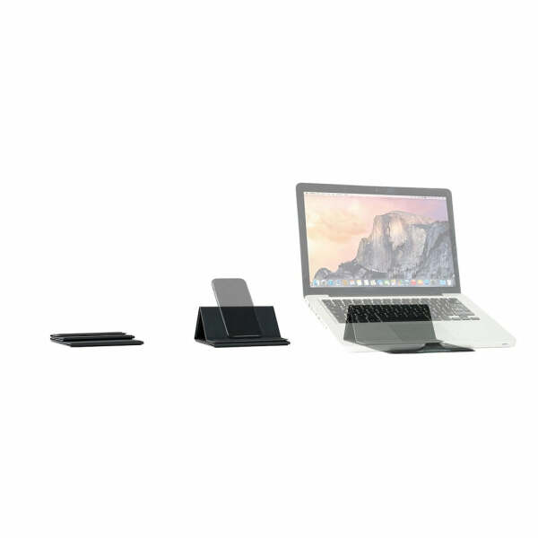 Universal stand for laptops, tablets and phones.