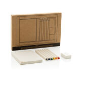 Micki GRS 6-delige set infinity kleurpotloodset met boekje, wit