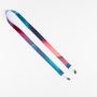 Polyester sublimatiekeycord met 2 clips