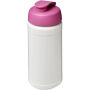 Baseline® Plus 500 ml sportfles met flipcapdeksel - Wit/Roze Baseline® Plus 500 ml sportfles met flipcapdeksel - Wit/Roze