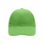 6 Panel Cap Laminated lime green one size