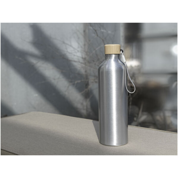 Malpeza 1000 ml RCS certified recycled aluminium water bottle - Silver