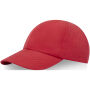 Mica GRS gerecyclede cool fit cap met 6 panelen - Rood