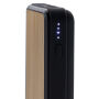 RCS gerecycled plastic 8.000 mAh draadloze powerbank, bruin