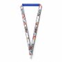 Polyester keycord met gesublimeerde satijnen overlay