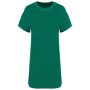 Ecologische badstof t-shirtjurk met afhangende mouwen malachite green XL