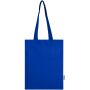 Madras Blend draagtas van 140 g/m² GRS gerecycled katoen 7 l - Koningsblauw