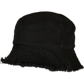 Bob met rafelrand BLACK One Size