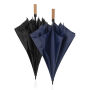 Tony Aware™ RPET 30 inch acacia auto open paraplu, zwart