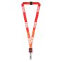 Polyester sublimatie lanyard met vierkante badge reel Polyester sublimatie lanyard met vierkante badge reel
