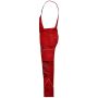 Workwear Pants with Bib - SOLID - red 102