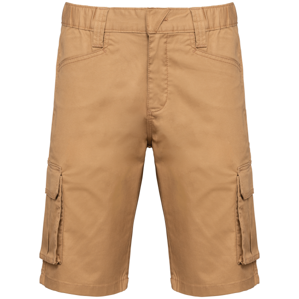 Ecologische heren bermuda met meerdere zakken Camel M Ecologische heren bermuda met meerdere zakken Camel M