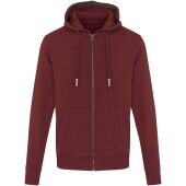 Arora 300 g/m² unisex hoodie met ritssluiting - Diep bordeauxrood - 3XS
