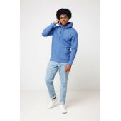 Iqoniq Torres gerecycled katoen hoodie ongeverfd, heather blue (XXS)