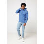 Iqoniq Torres gerecycled katoen hoodie ongeverfd, heather blue (XXS)