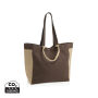 BEAU AWARE™ 400gsm recycled canvas all-round shopper, bruin