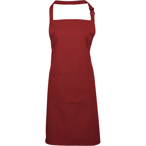 Halterschort met zak "Colours" Burgundy One Size Halterschort met zak "Colours" Burgundy One Size