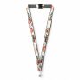 Polyester keycord met gesublimeerde satijnen overlay