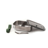 Black+Blum RVS Lunchbox Groot, olijfgroen
