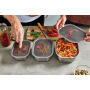 Black+Blum Mealprep Box Set 3 stuks Klein, Middel, Groot, grijs