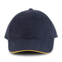 Orlando - 6 panel cap Navy / Yellow One Size Orlando - 6 panel cap Navy / Yellow One Size