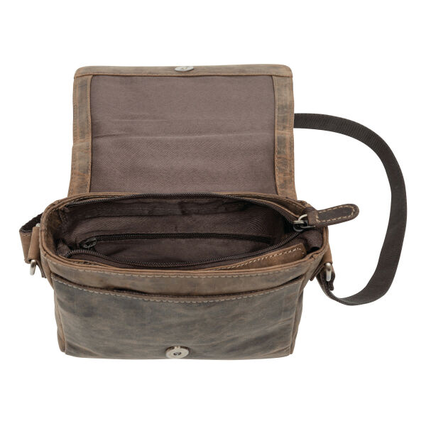 WILDERNESS - Genuine leather bag brown WILDERNESS - Genuine leather bag brown