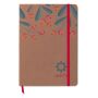 A5 notitieboek met harde kaft van gerecycled papier met jouw ontwerpen bedrukte pagina's