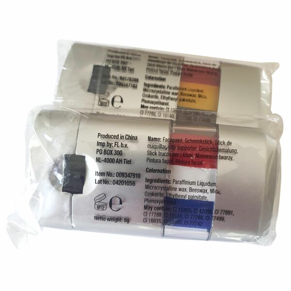 Schminkstick Colornation rood/wit Schminkstick Colornation rood/wit