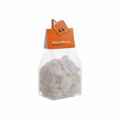 Blokzakje met kopkaartje in eigen vorm en 150 gram snoep