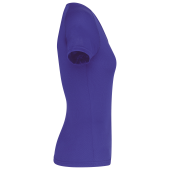 Dames sport-T-shirt V-hals Violet XXL