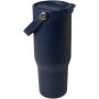 Bronx 900 ml RCS gecertificeerde, vacuüm geïsoleerde beker van gerecycled roestvrij staal en koper met deksel met dubbele functie - Navy