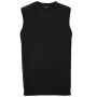 V-Neck Sleeveless Knitted Pullover black XXS