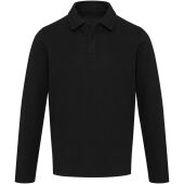 Apollo uniseks poloshirt met lange mouwen - Zwart - XS