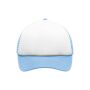 5 Panel Polyester Mesh Cap for Kids white/light-blue one size
