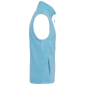 Bodywarmer van microfleece heren Cloudy blue heather S