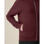 Trailer 2.0 - Het unisex sweatshirt met rits en opstaande kraag - Burgundy (5XL)