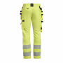 Craftmens trousers stretch Hivis Yellow/Black